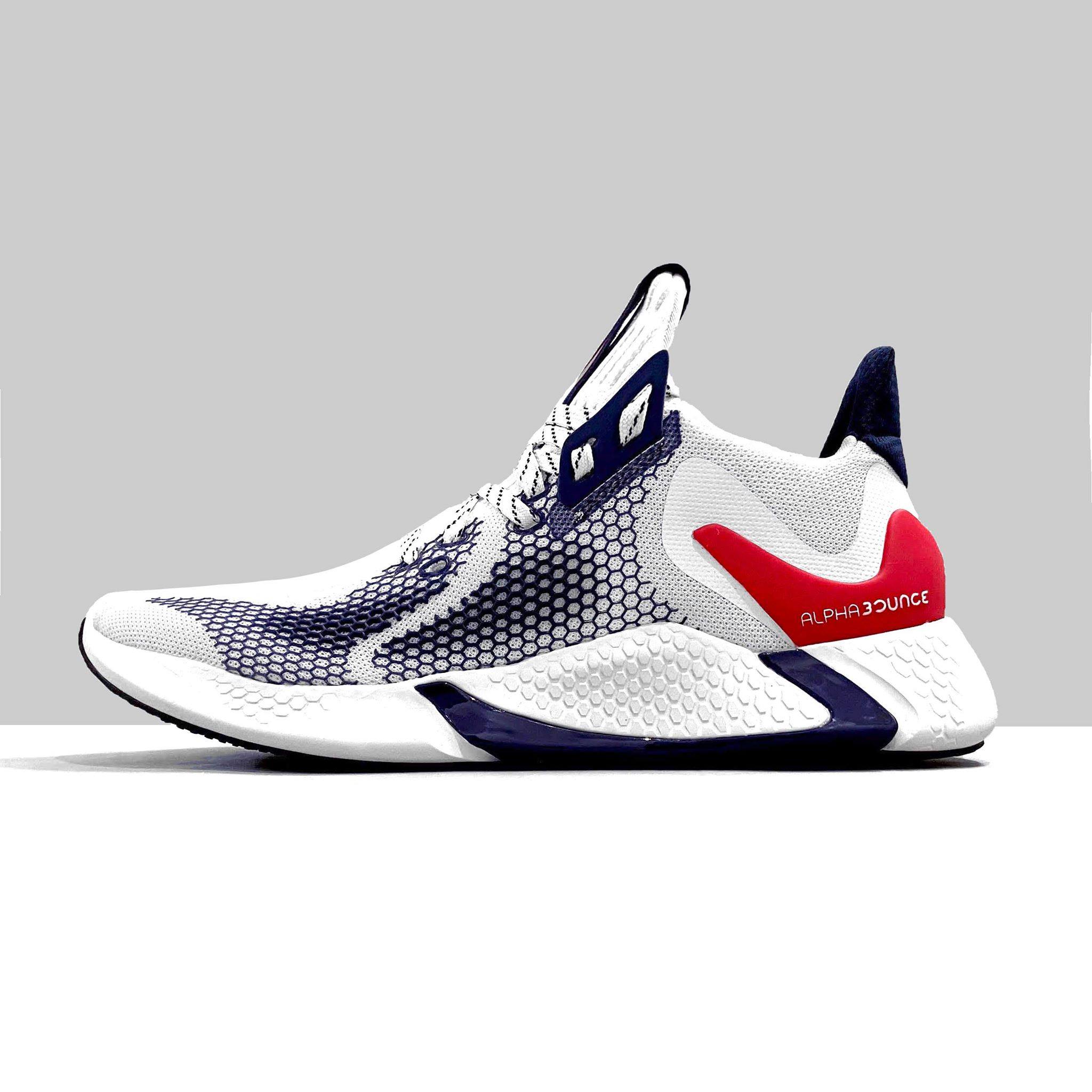 Giày Adidas alphabounce 2020 màu trắng đỏ
